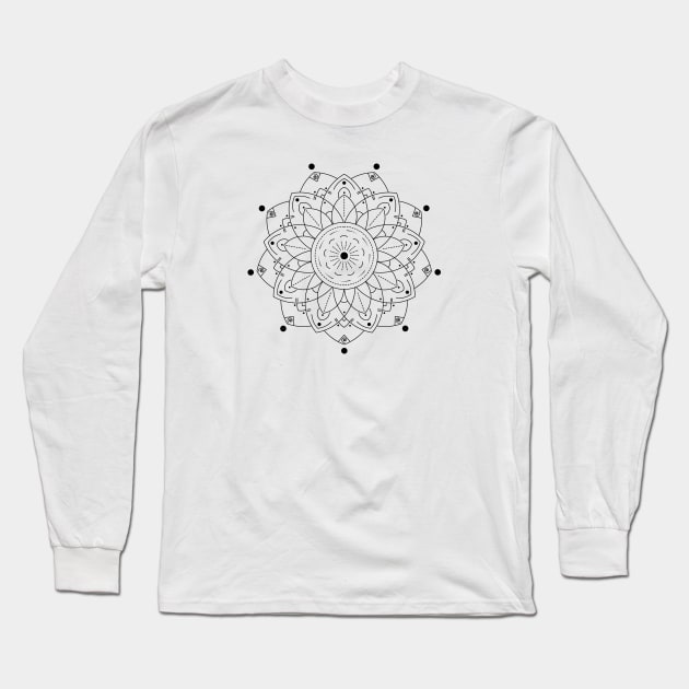 Lotus Flower Long Sleeve T-Shirt by CelestialStudio